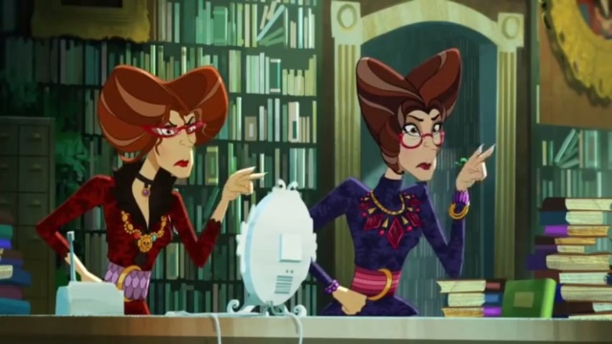 Cinderella's step-sisters are the librarians at Ever After High.