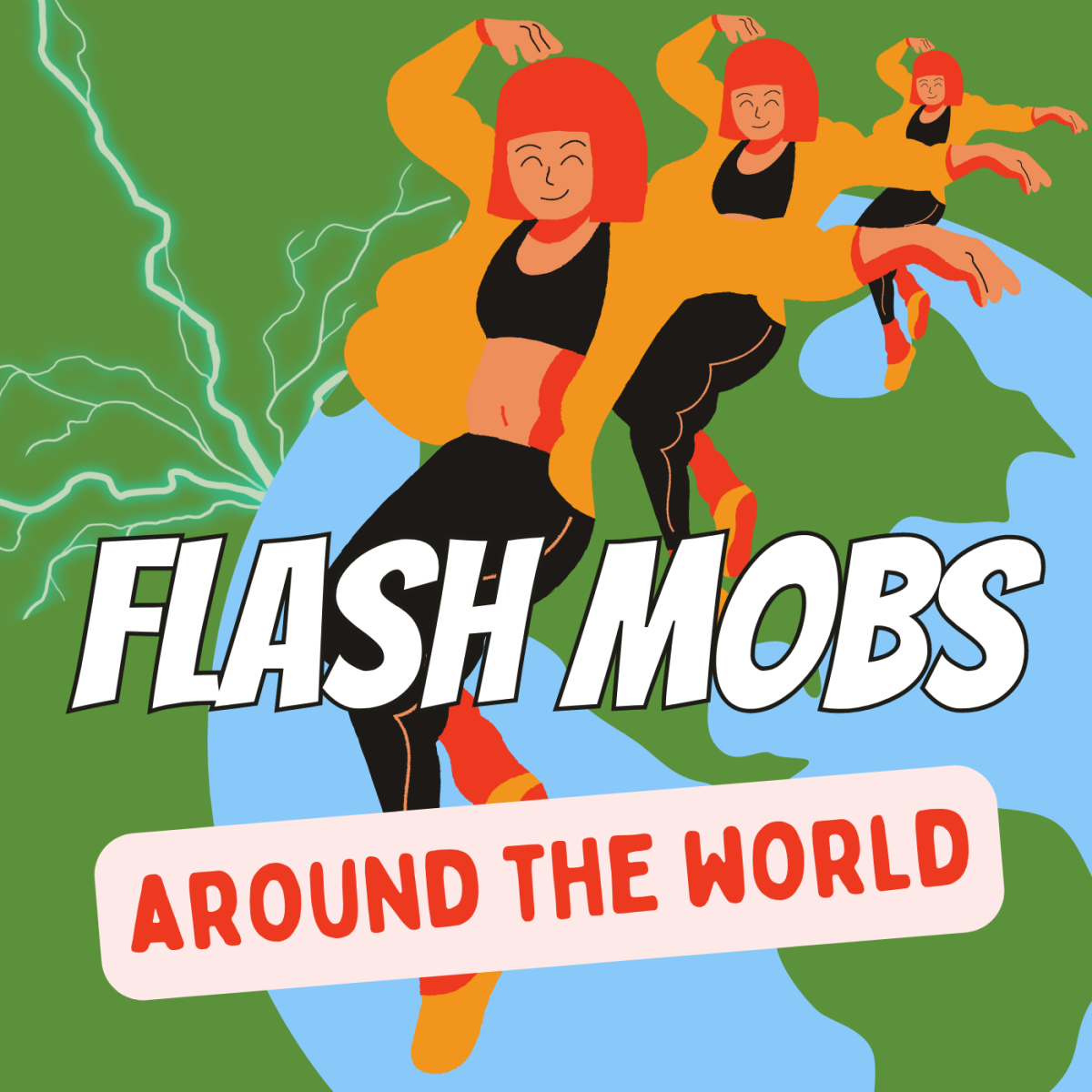 A flash mob dance can pop up anywhere in the world!