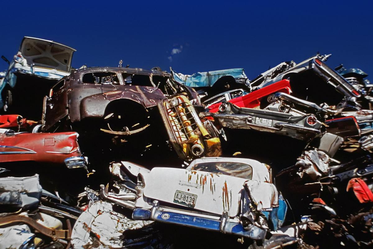 Julian Rayford's "Junkyard" is a commentary on consumption culture.