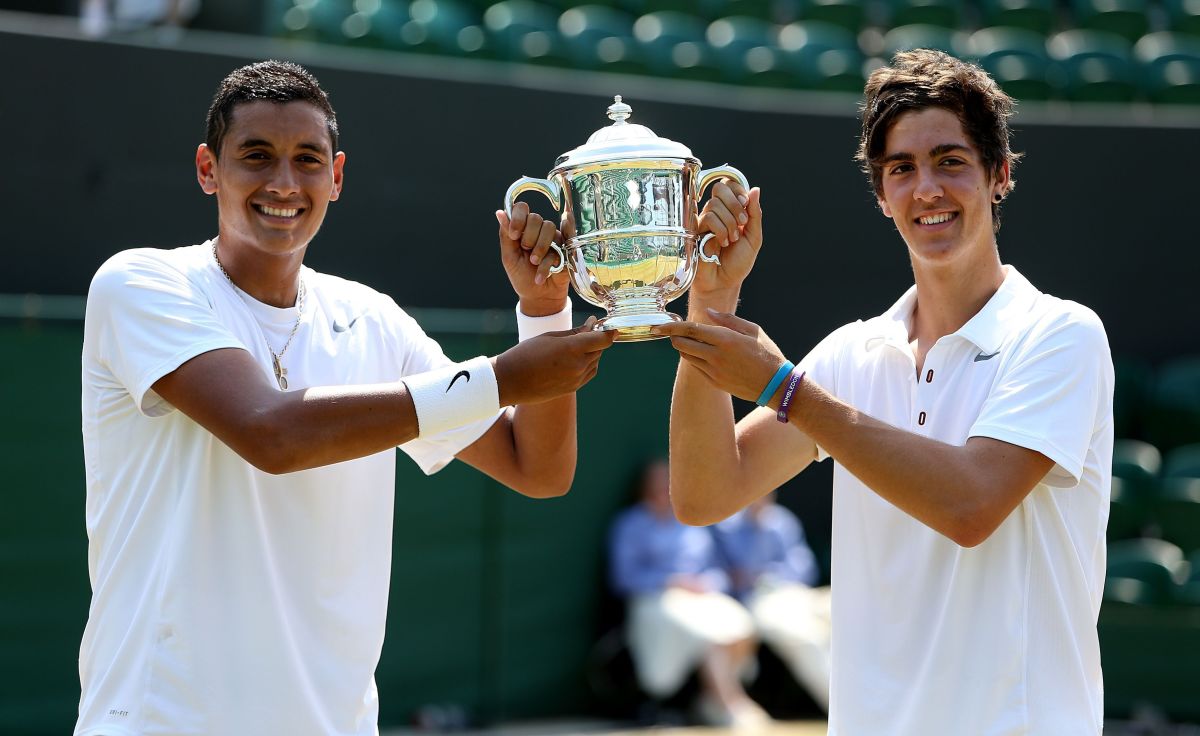 Kyrgios and Kokkinakis win the Boys' Wimbledon Doubles Championship 2013