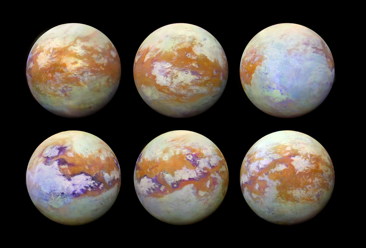 Infrared pheases of the moon Titan