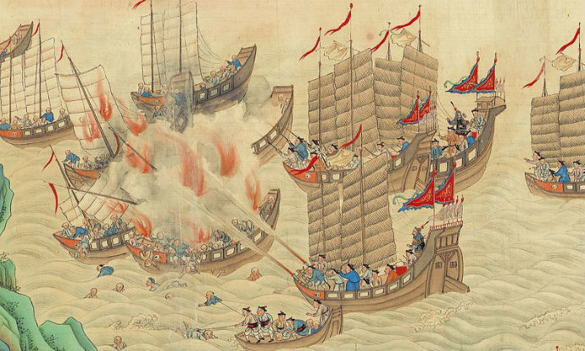 Chinese pirate battle.