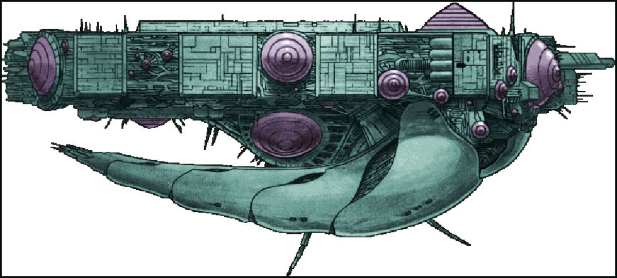Tirolian Motherships are among the largest space vessels in the Robotech universe.