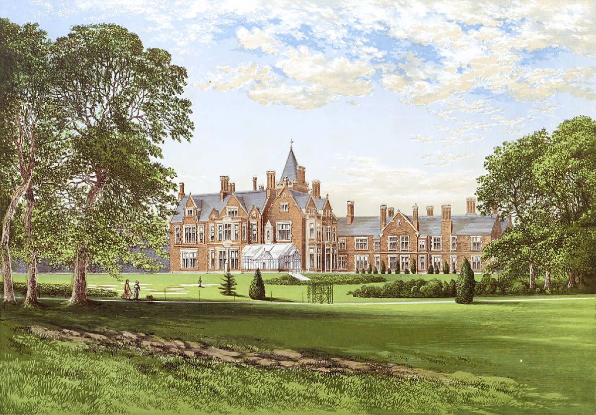 The image shows the current home of Edward and Sophie, Earl and Countess of Wessex and their children Louise and James. 