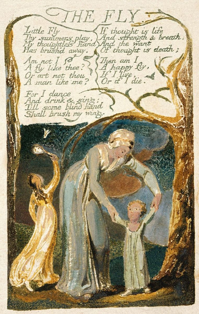 Original page from William Blake's 'Songs of Innocence and Experience', 1794.