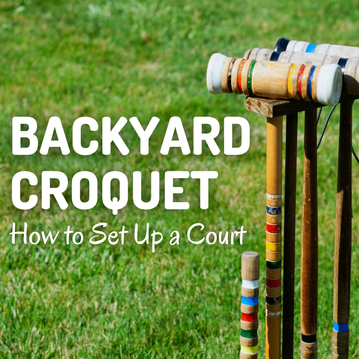 Discover the proper dimensions for a backyard croquet court, also known as a 9-wicket court.