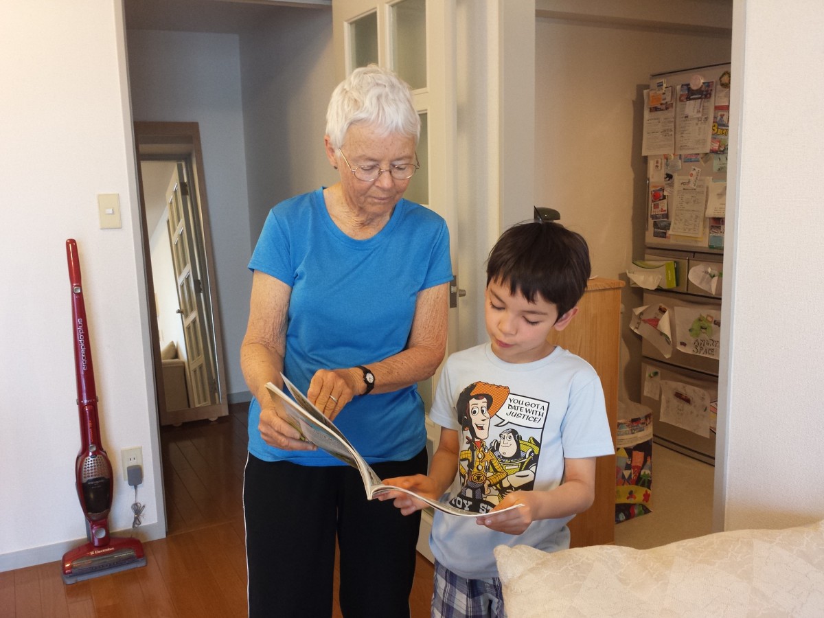 Grandparents are wonderful for building the connection between books and feelings of love, comfort, and security.