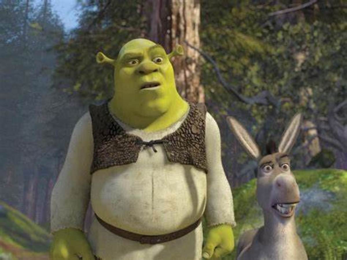 Shrek and Donkey.