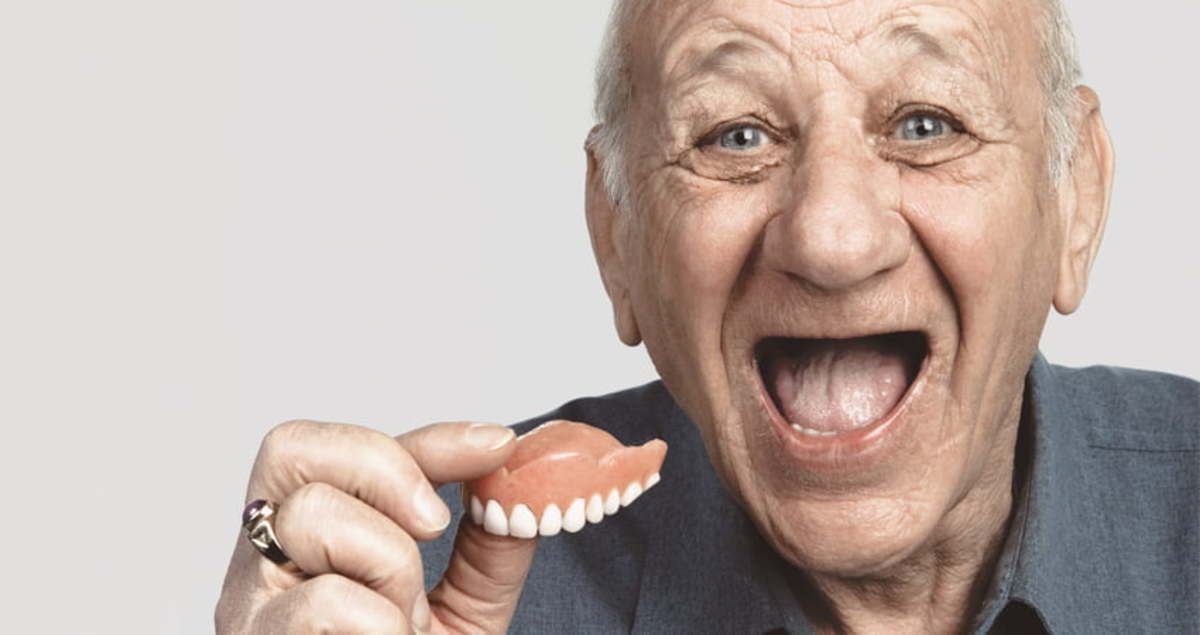 Some denture-wearers love their teeth so much that they love taking them out in public.