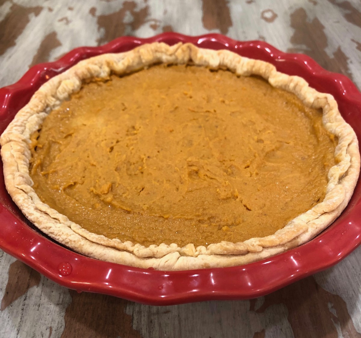 We couldn't wait to try this, my first attempt at making a sweet potato pie. It was delicious, if I do say so myself.