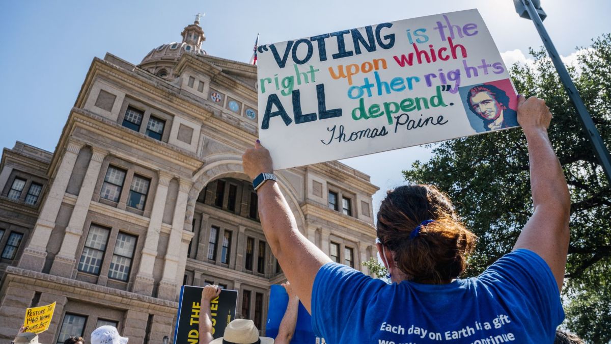 Protestors make a stand about voting rights