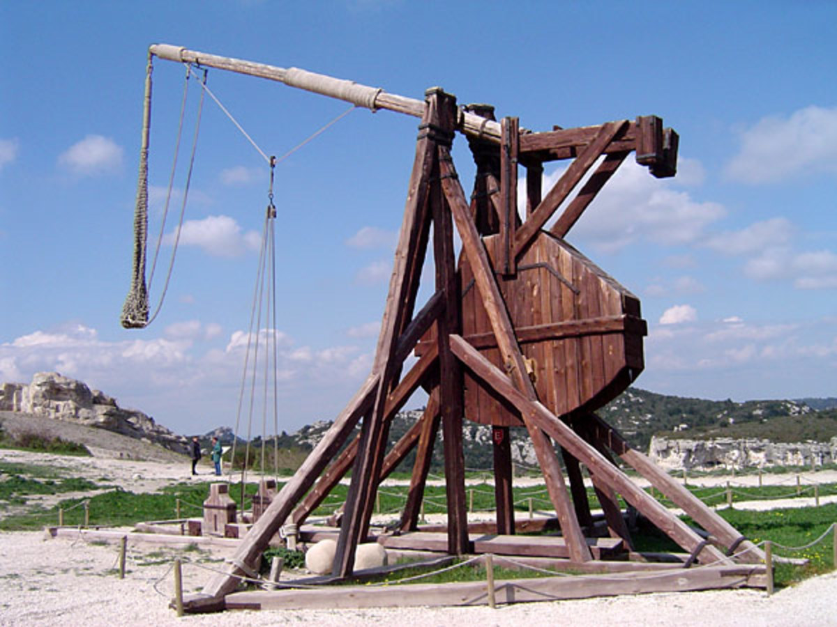 The trebuchet supplanted the catapult during the Middle Ages.