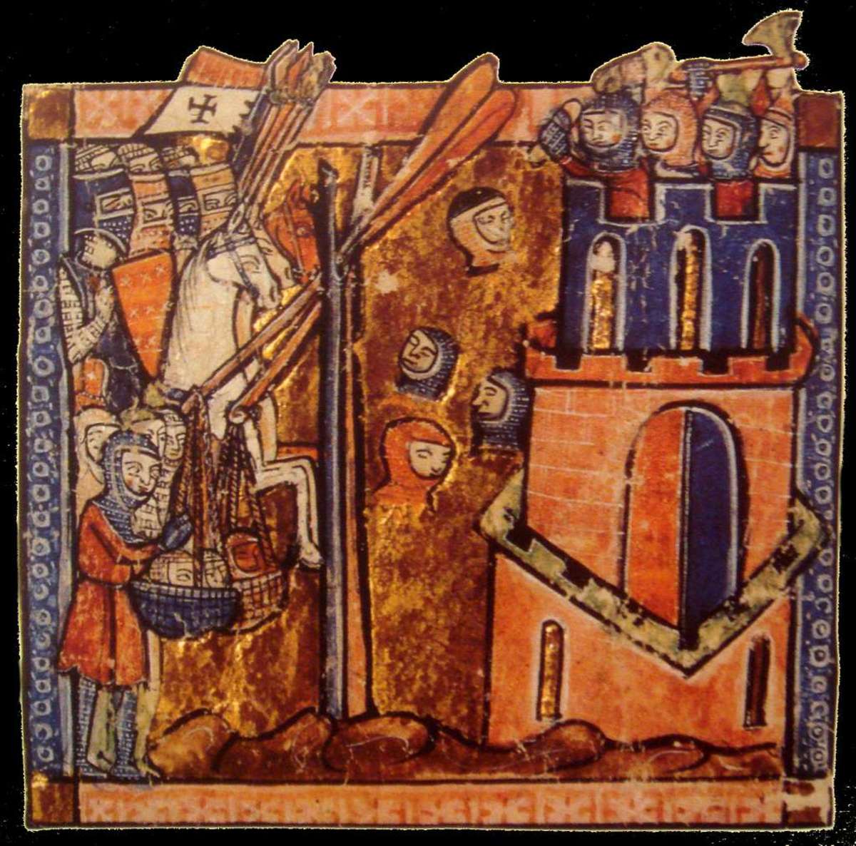 Crusaders bombard Nicaea with heads in 1097.