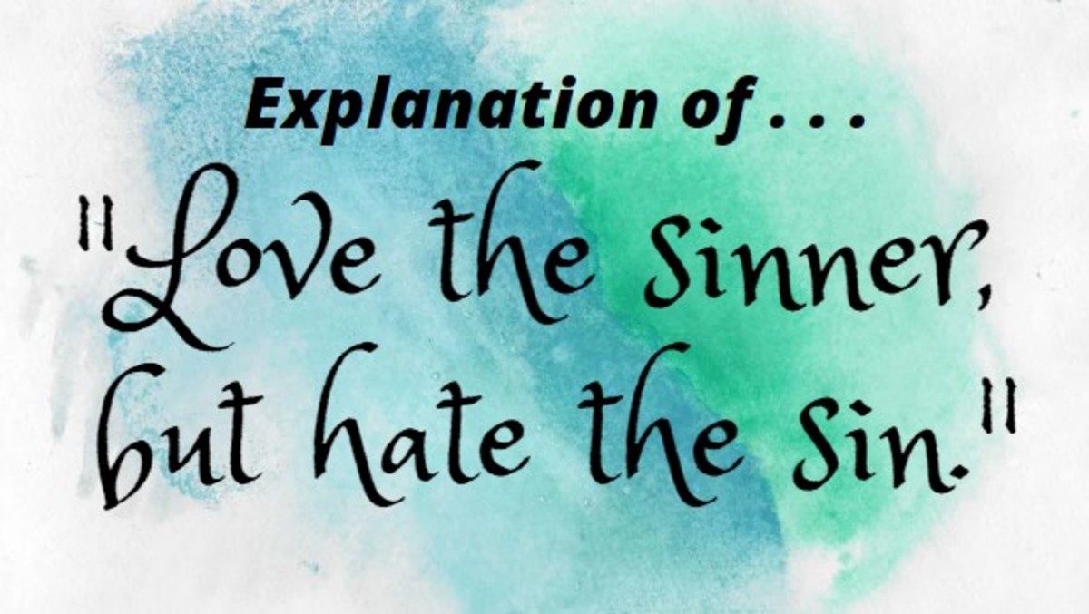 Love the Sinner But Hate the Sin