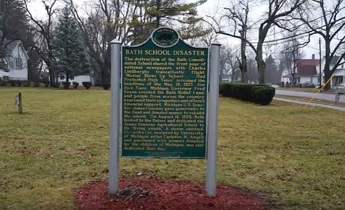 State Historic Marker, erected to commemorate the tragic day
