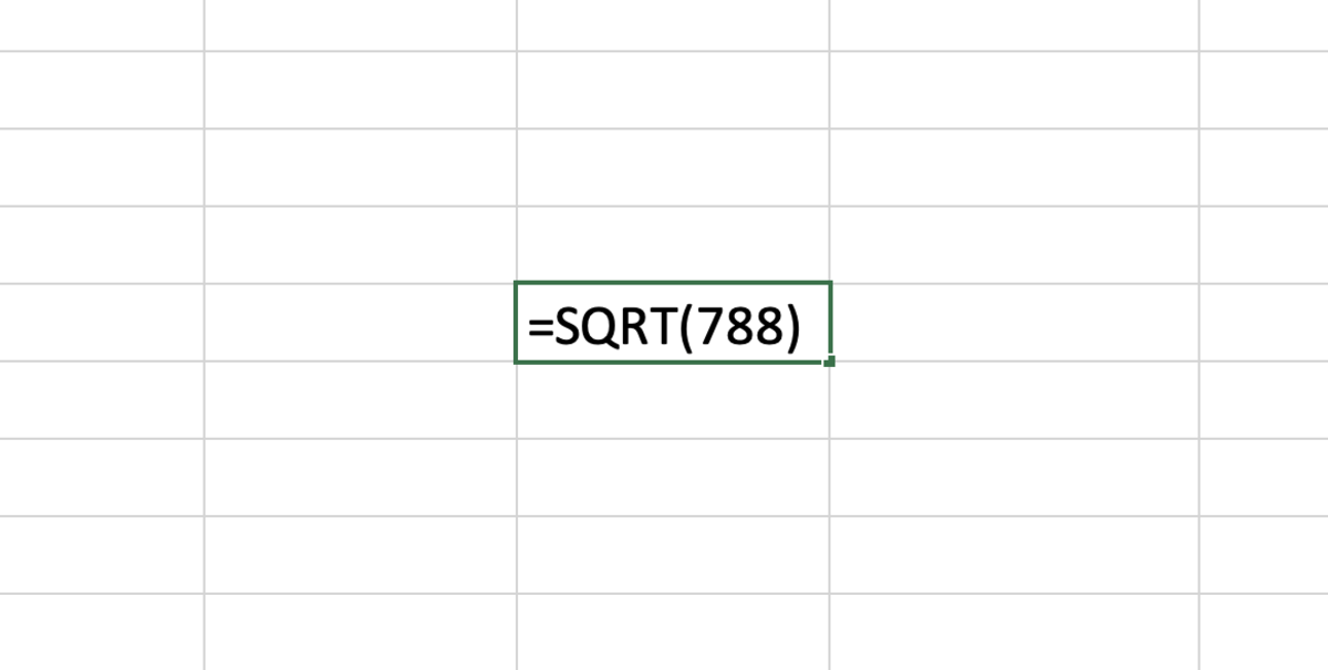 The SQRT function gives an Excel user the ability to find the positive decimal approximation of a square root.