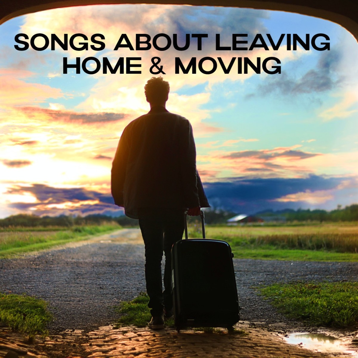 Whether you're leaving home for the first time or moving house for some  other reason, make a playlist of pop, rock, and country songs to help you get through the journey.