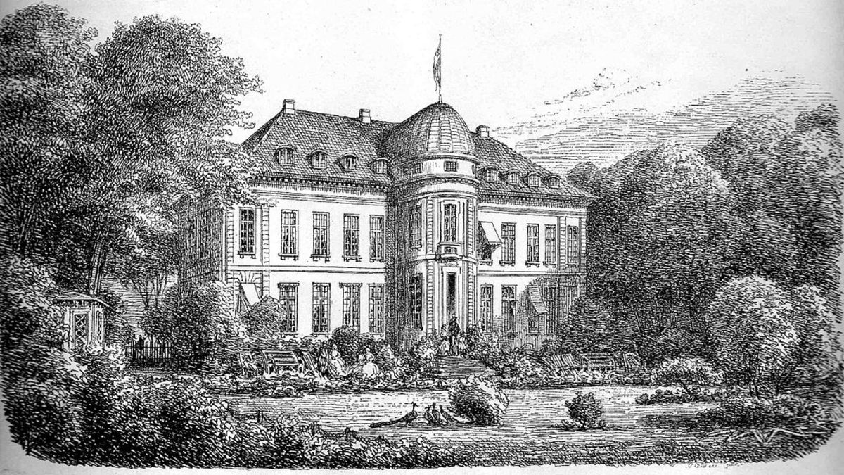 Bernsdorff Palace near Copenhagen in 1867.