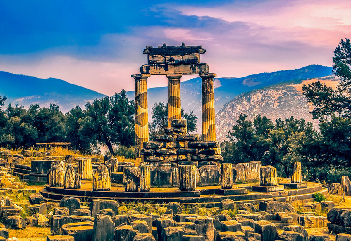 Delphi was the spiritual center of Ancient Greece. Many myths and epics began because of the prophecies spoken here.
