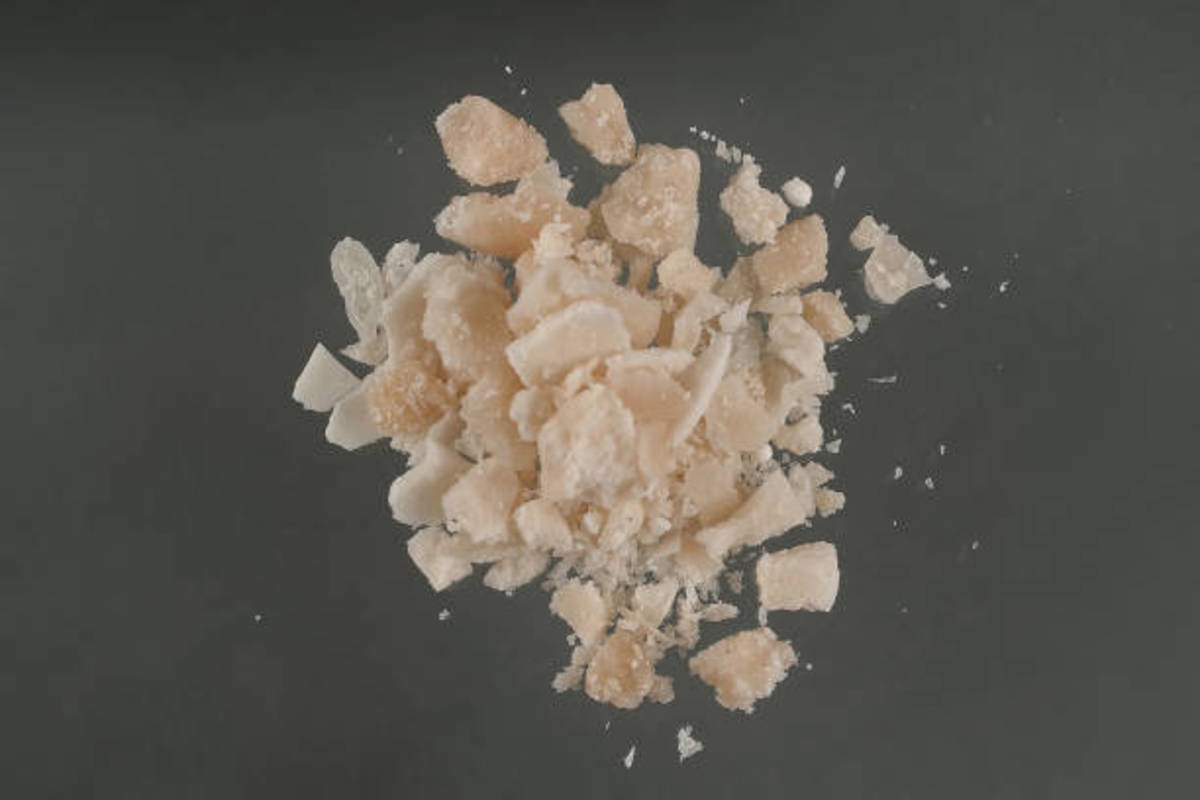 An example of freebase cocaine, also referred to as "crack" cocaine.