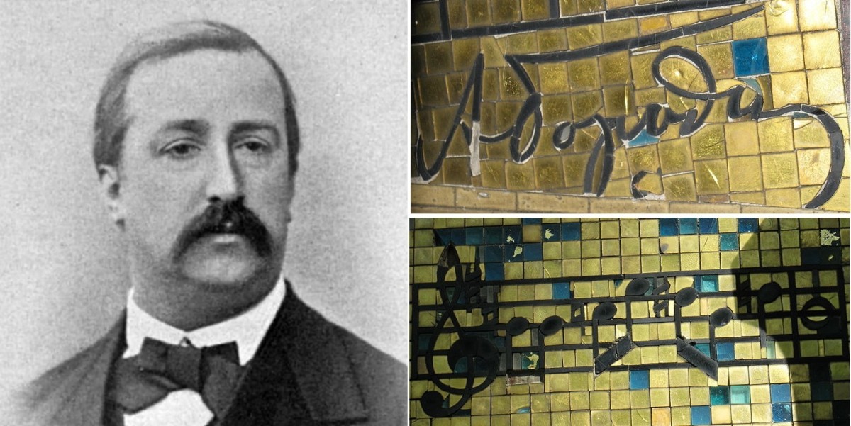 Alexander Borodin, and the two signatures on his tomb.