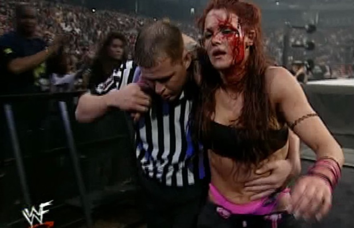 Lita juicing hard way may have only been the third most bizarre image of the night.