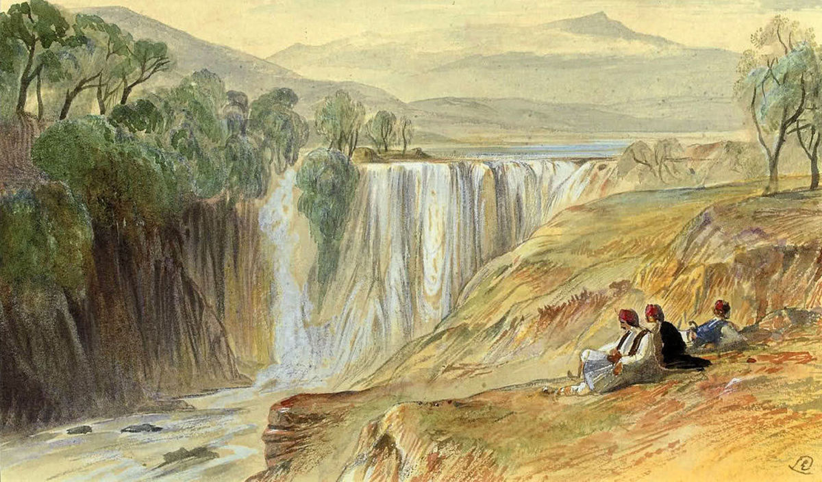 The Falls of Kalama by Edward Lear