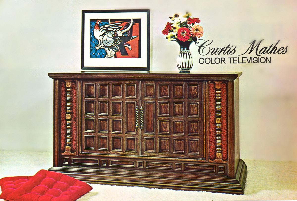 Curtis Mathes Line of Production for 1971, Color Televisions, the Beautiful Ones