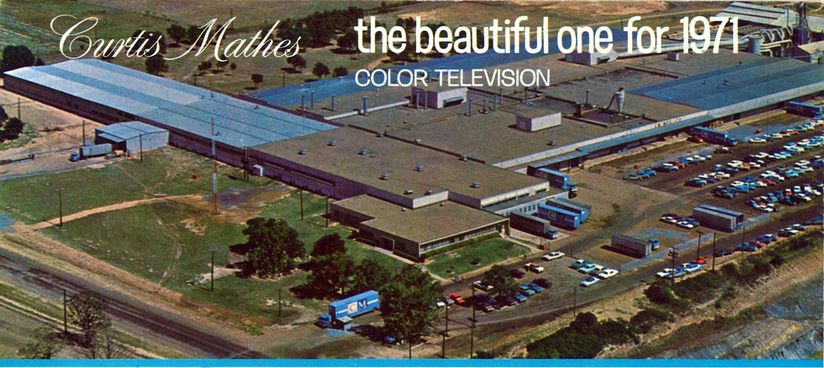 The Huge Curtis Mathes Plant in Athens Texas back in 1971, a Major Hub in The Television Industry