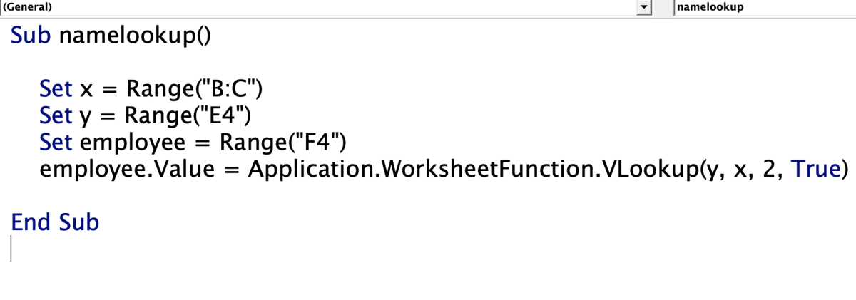 Excel Vlookup Function in Visual Basic - 37
