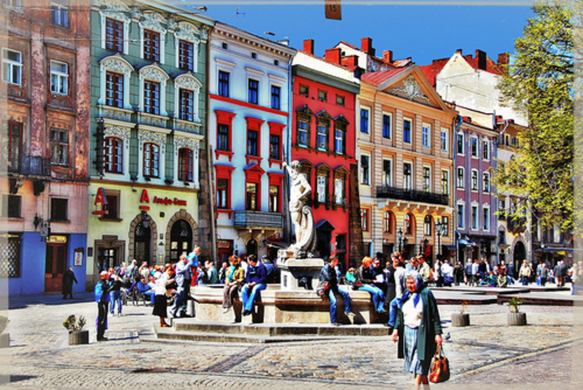 market square in Lviv
