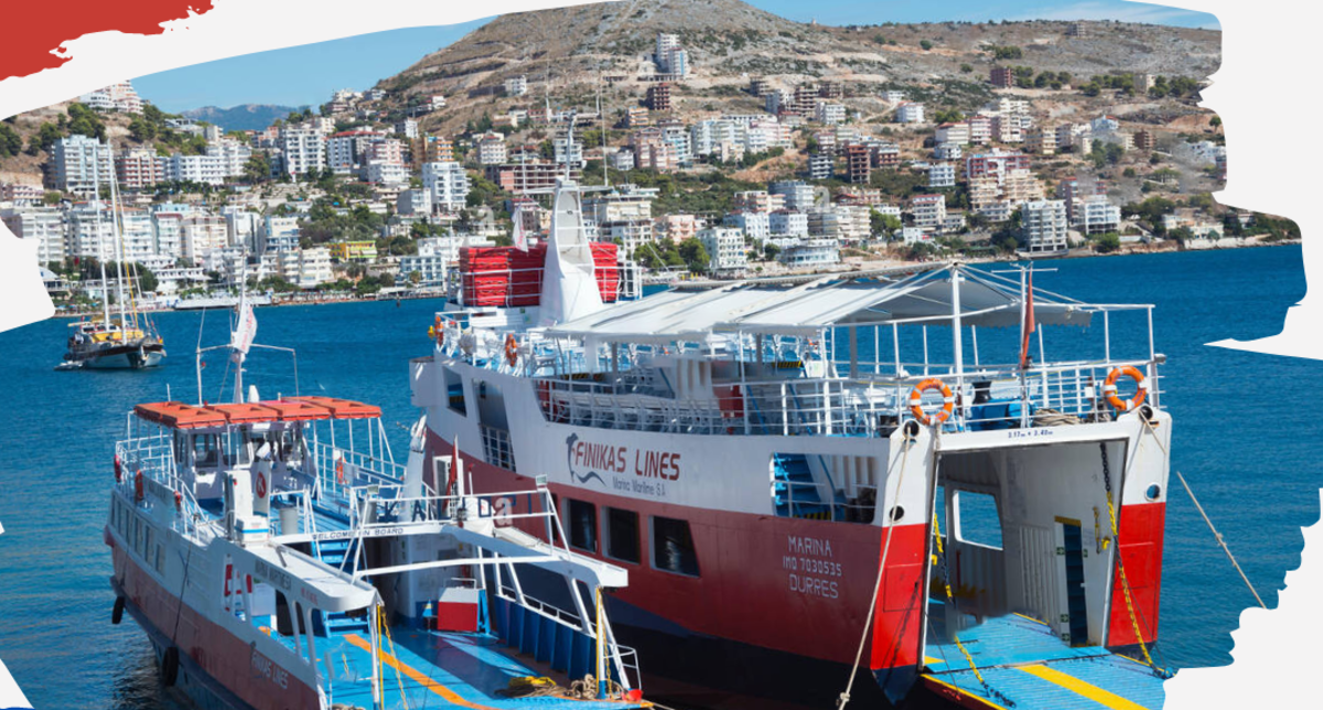 The Ferry Runs From Saranda, Albania to Corfu, Greece Several Times Per Day