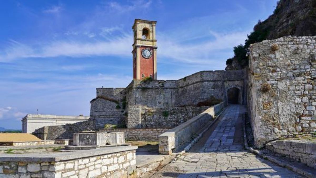 The Old Fortress of Corfu is Separated from the City by a Moat