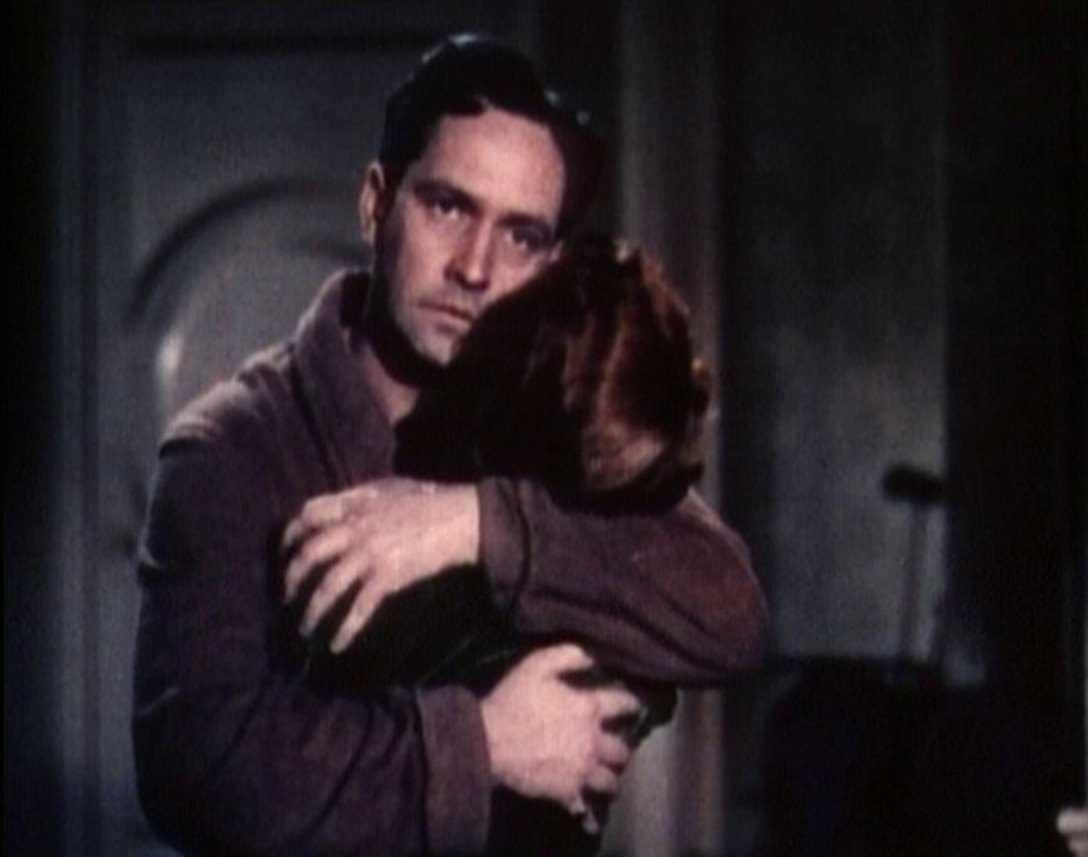 Trailer screenshot of Fredric March and Janet Gaynor in A Star is Born. 