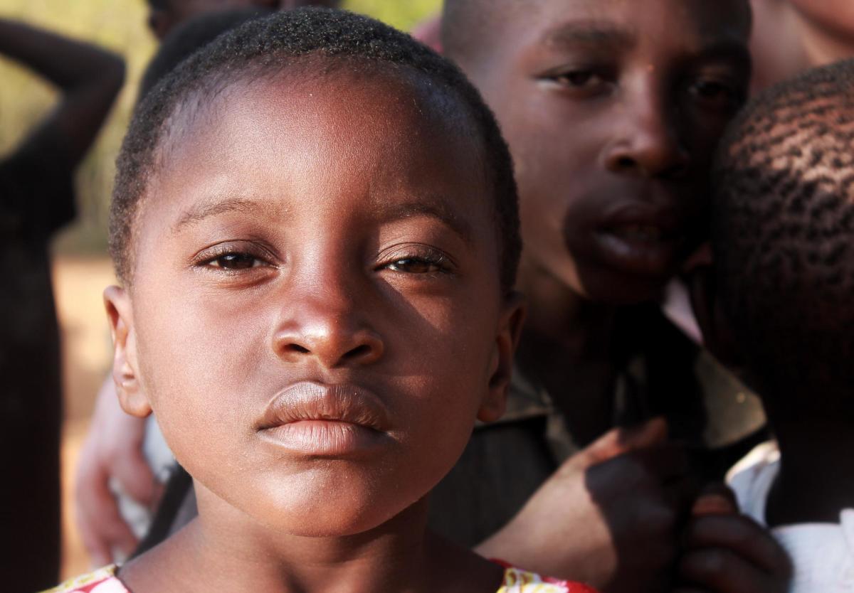 African children seek hope.