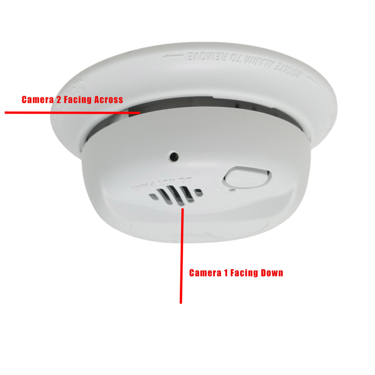 Example of a real fire alarm that also has a wireless video camera