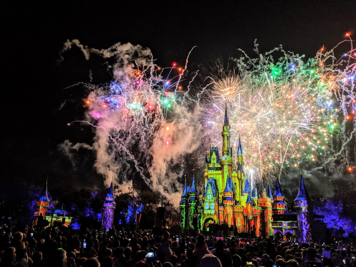 Fireworks over Walt Disney World's Magic Kingdom park