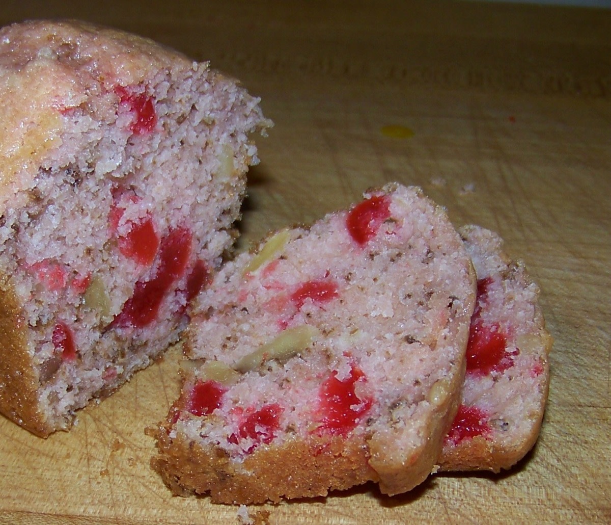This cherry nut bread has only 94 calories per serving!