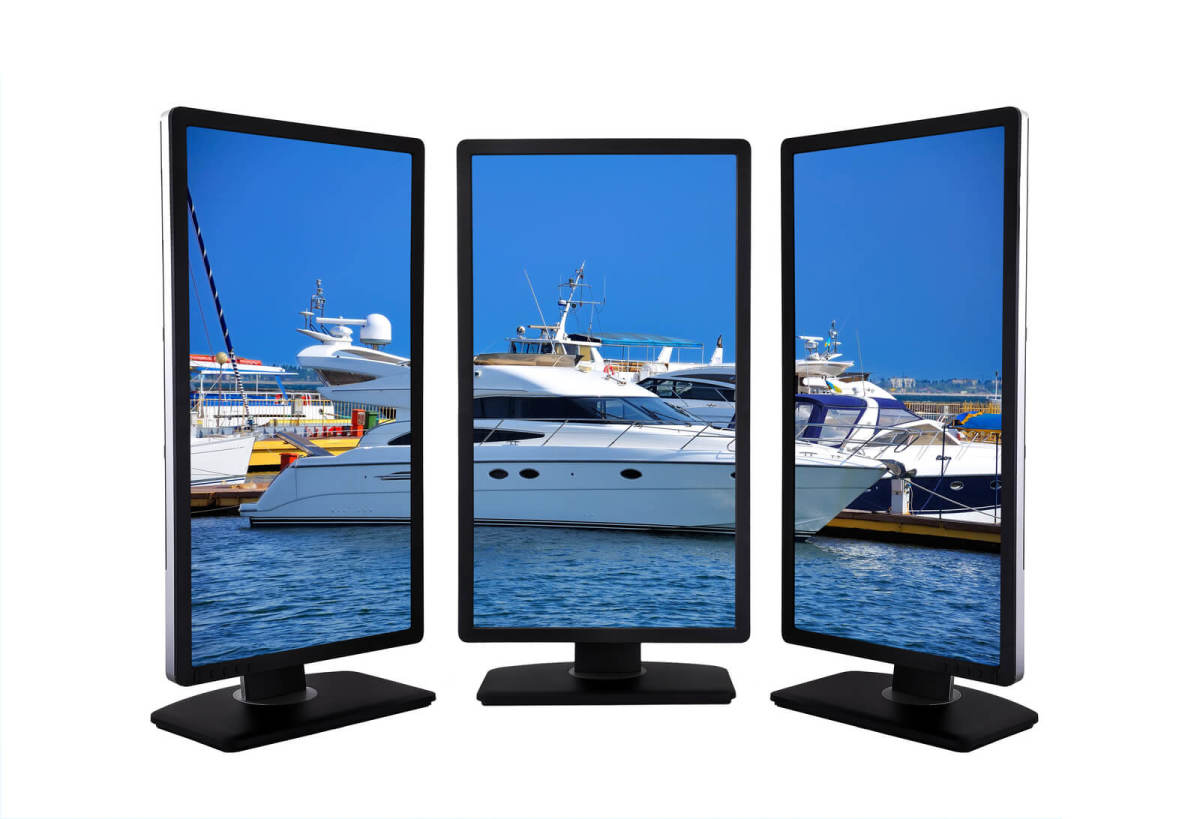 Monitor options vary in size and style