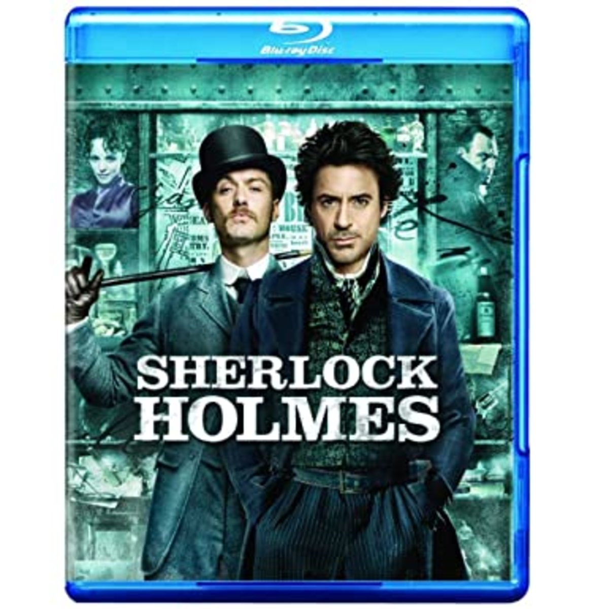 "Sherlock Holmes" (2009) blu-ray cover.