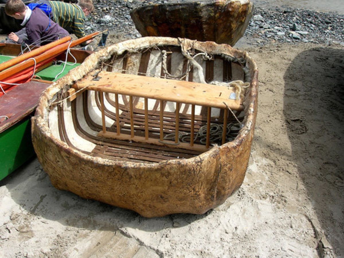 A Welsh coracle.