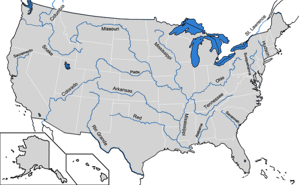 Evans traveled huge distances by following rivers.