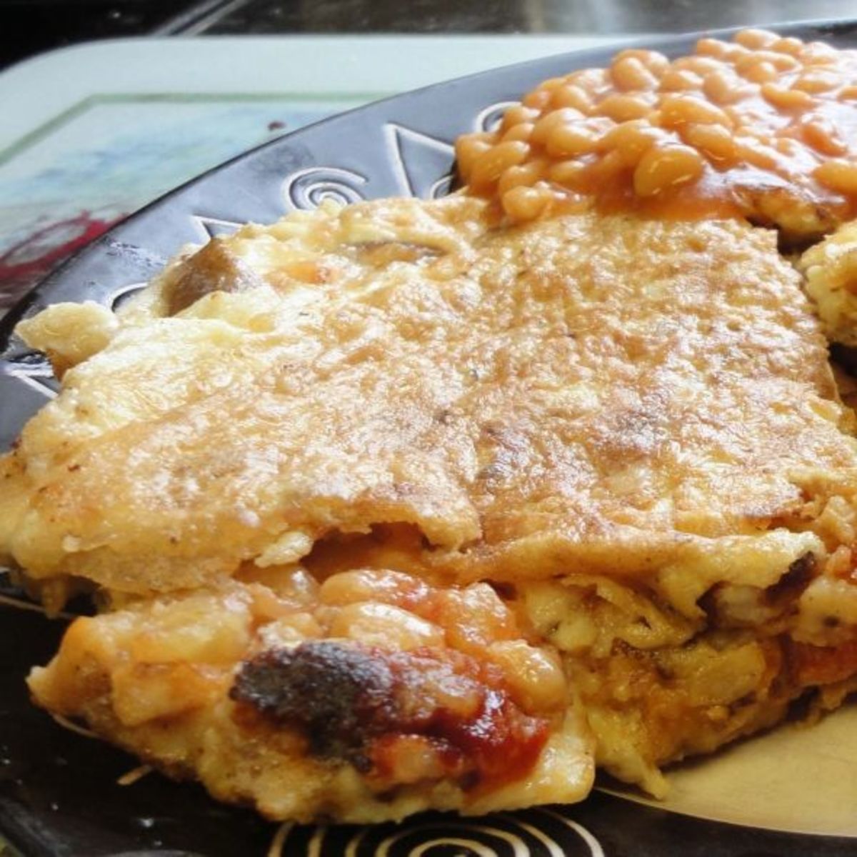 Mashed Potato and Cheese Omelette Recipe
