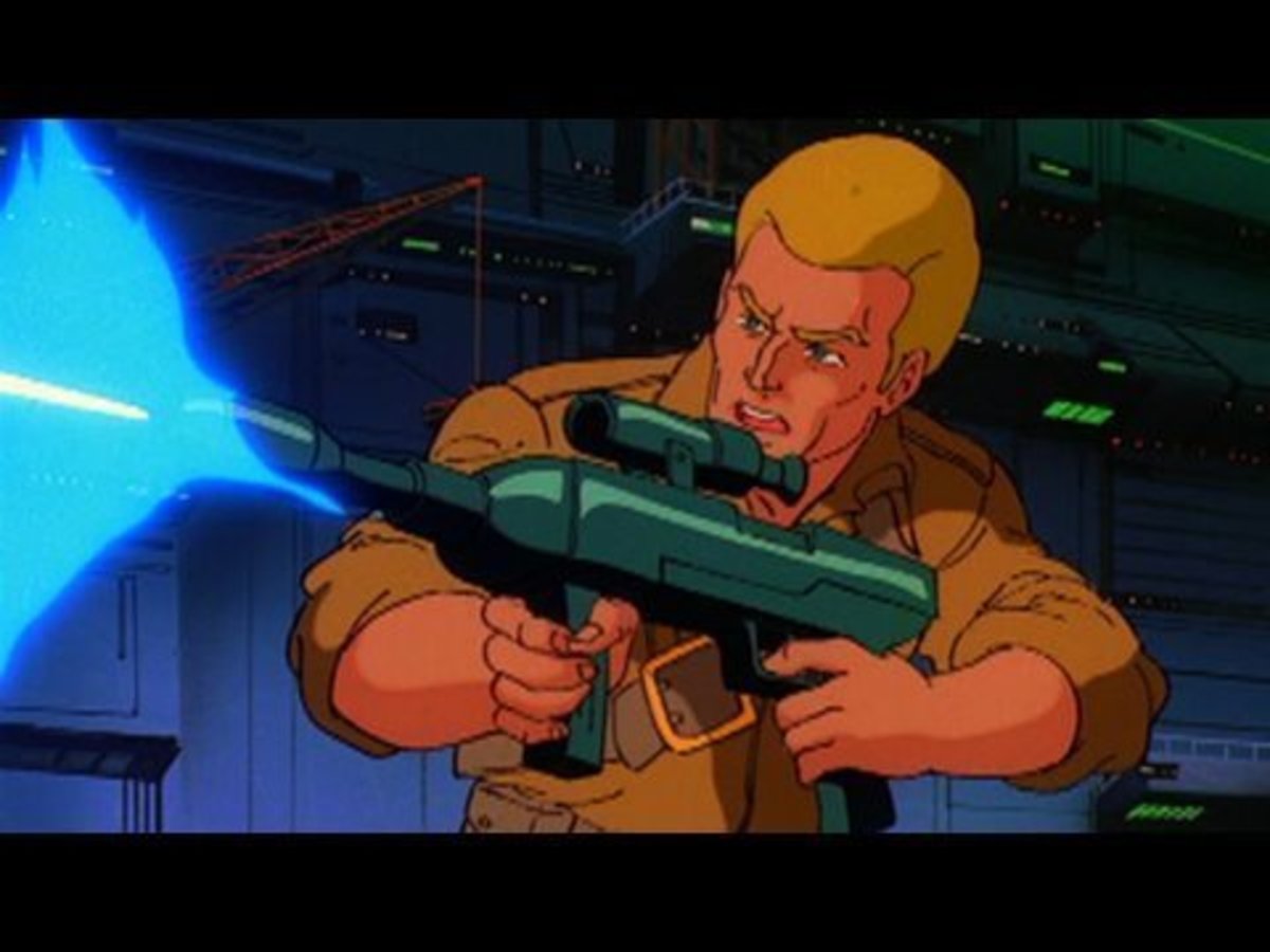 An example of kid-friendly gun in G.I. Joe cartoon.