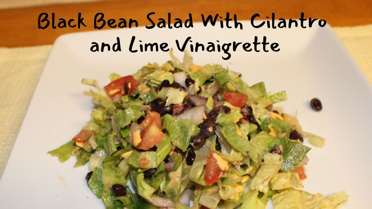 Spicy Black Bean Salad With Cilantro and Lime Vinaigrette