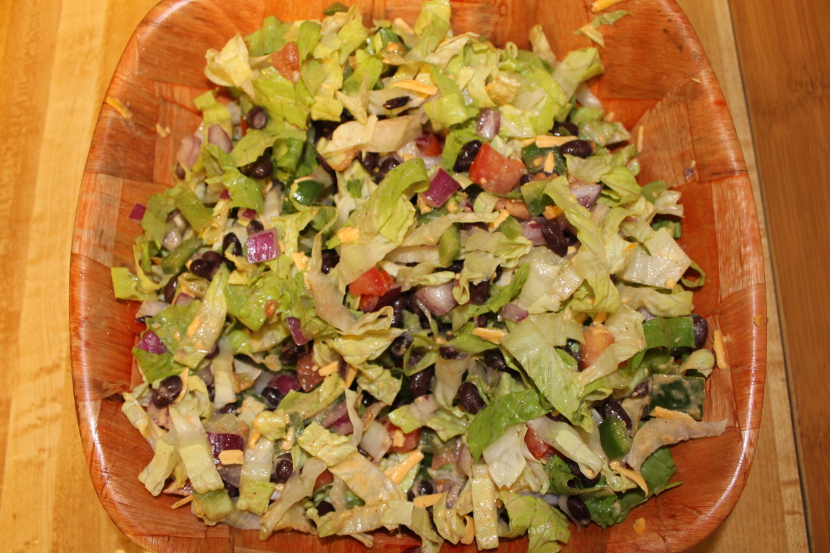 This healthy and colorful salad is a delicious and satisfying meal.