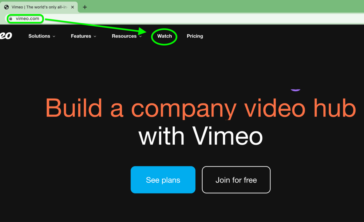 Watch sales vimeo videos