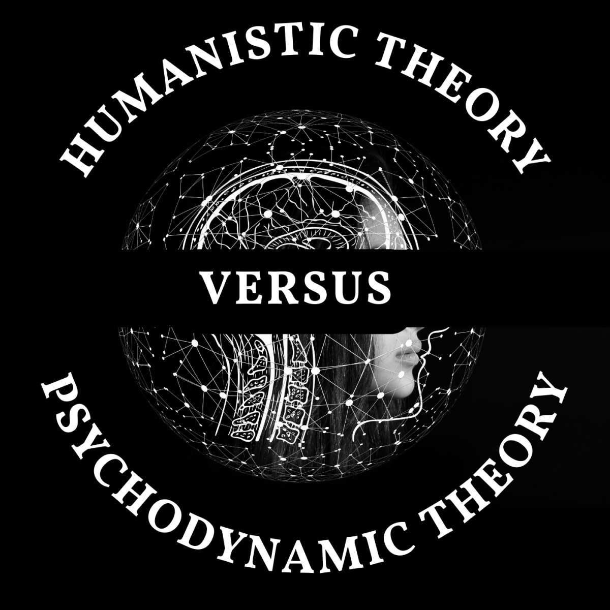 The differences between humanistic and psychodynamic theories. 