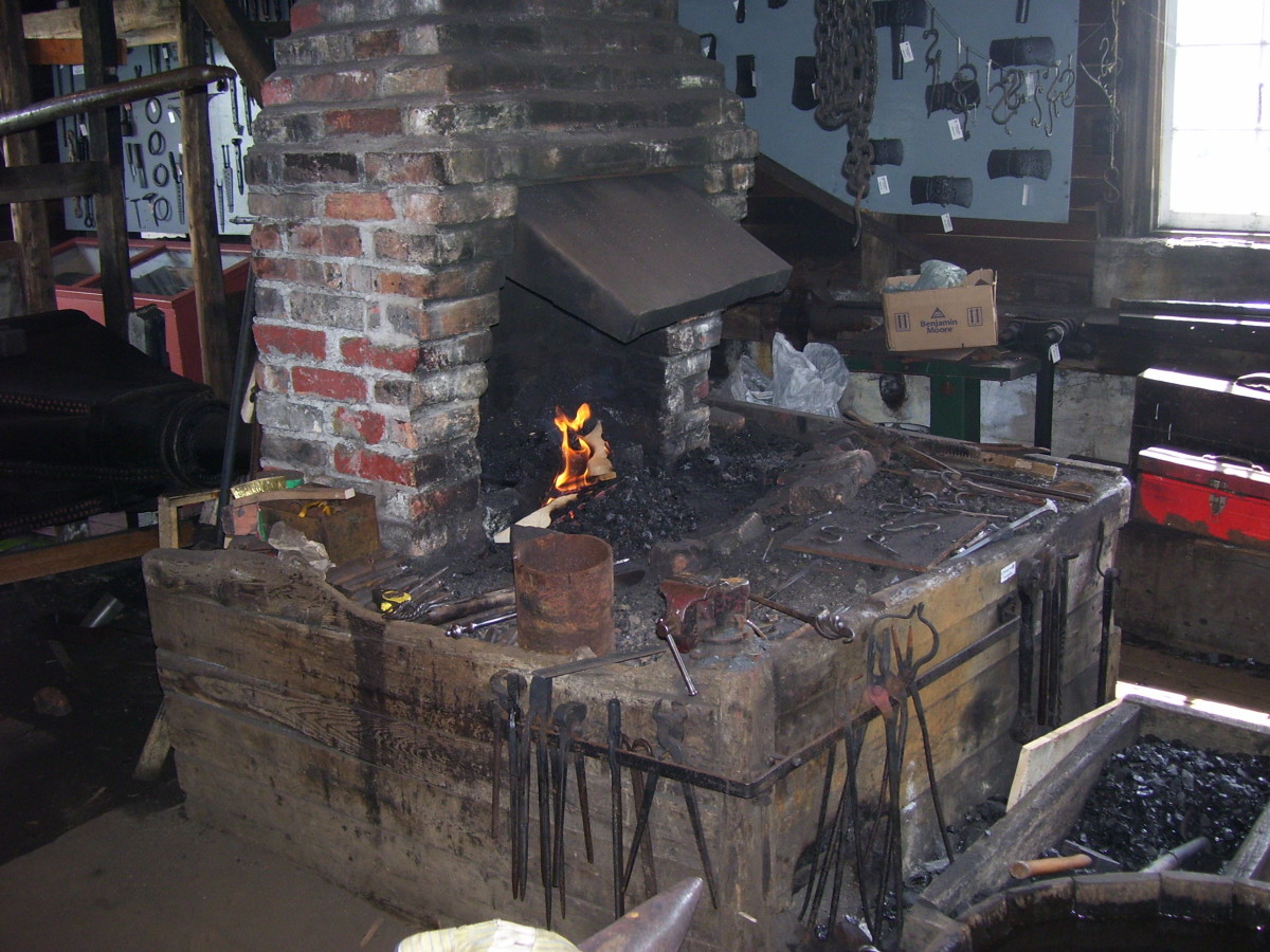 Inside the Green Family Forge.