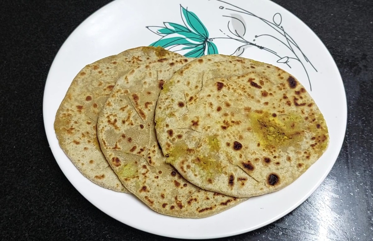 Repeat the same method and prepare parathas from the remaining dough. Serve cooked parathas hot with pickle or curd and enjoy.